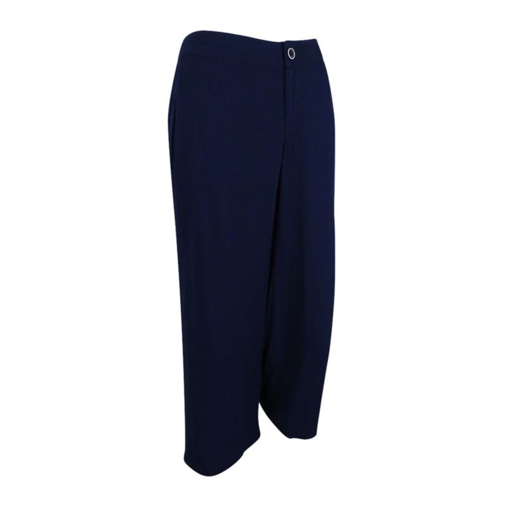 Tommy Hilfiger Women's Wide Leg Crop Pants - Navy